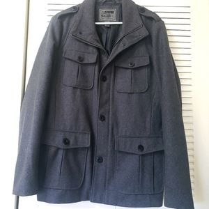 Men's Forever 21 Large Grey Wool Coat